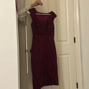 Theia Omnia Fitted Cocktail Dress